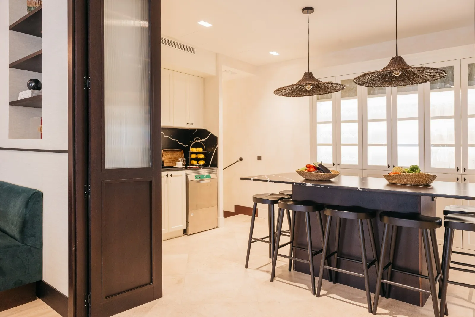 Vista de la cocina desde la sala