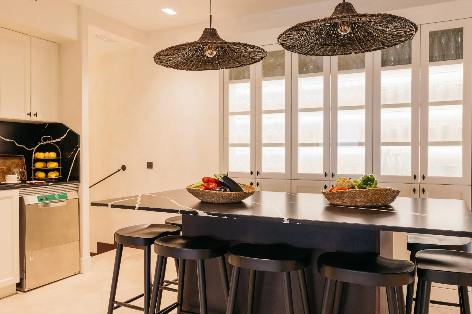 Isla central de la cocina